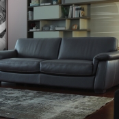 ספה תלת מושבית מעור דגם פיליפ פרמיום